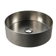 RAK Ingot Round Countertop Basin Includes Matching Waste Nickel