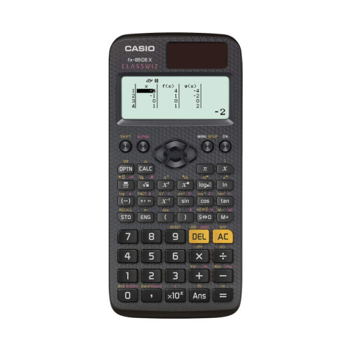 Casio Casio FX-85DE X ClassWiz Technical and Scientific Calculator - German menu guide and notation.