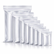 Sabco - 100pcs Grip Seal Bags - Ziplock Bags - Resealable Bags - Small Plastic Bags - Baggies, Jewellery Bags, Sandwich Bags - Small Resealable Bags