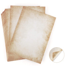 100 Sheets Writing Paper Design Paper Old Look DIN A4 120 g/m² Absofine DIY Offset Printing