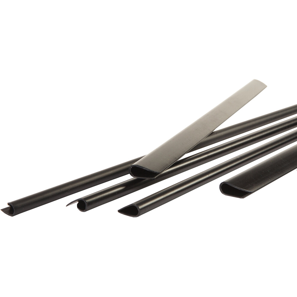 Pavo - A4 3 Mm Slide Binders ,Capacity: 3 To 25 Sheets - Black (Pack Of 25) 5051227185761