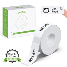 Nelko P21 Label Maker Tape, 14x40mm (0.55"x1.57") Self-Adhesive Tag Compatible with P21 Maker for Home/Office/School, 180 Labels/Roll, White
