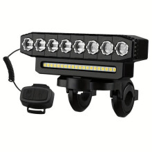 1-teilige LED-Fahrradlampe, 6 Modi, wiederaufladbar über Typ-C, inklusive Lautsprecher, ideal für Nachtfahrten.