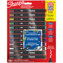 Sharpie Creative Marker Acrylic Paint Pens | Water-Based Paint Markers | No-Bleed Ink Writes on Most Surfaces | Bullet Tip | Crafting & Art Supplies
