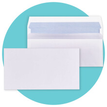 Triplast 20 x DL White Self Seal Security Envelopes (Size: 110x220mm) | Fully Opaque, Self Sealing & Printer Safe Mailing Paper Envelopes