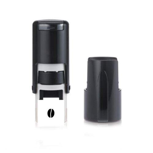 Coffee Bean Stamp – Loyalty Card Stamper - Self Inking Black Ink - Approx. 11mm