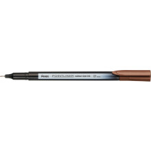 Pentel S40 Pointliner Pen, Colour Dye Ink, 0.4mm Line, Walnut Brown ink (One Pen)