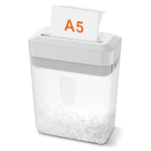 Bonsaii 6-Sheet Cross Cut Paper Shredder for A5, P-4 Compact Shredder for Home and Small Office Use, Shreds Credit Cards, Staples and Paper Clips, Ov