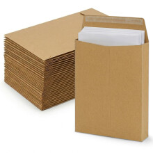 Gusset Envelopes A4 - Large Expandable Brown Document Envelope - 229 x 334mm Paper Mailing Bags (20)