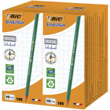Bic Evolution Original Graphite Pencils - Sharpened HB Pencil Set - Pack of 200