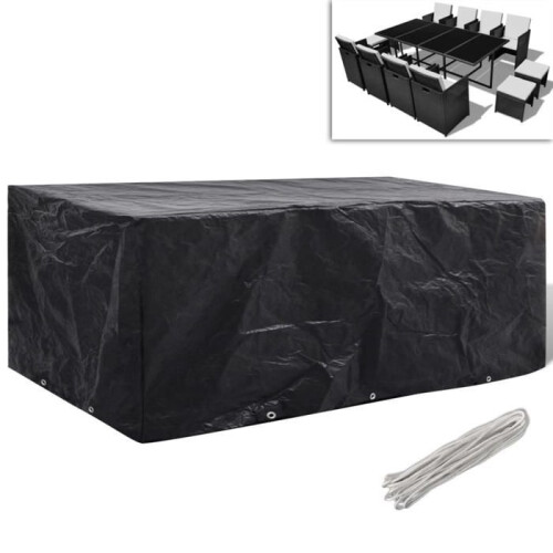 vidaXL Gartenmöbelabdeckung mit 8 Ösen, 229 x 113 x 73 cm