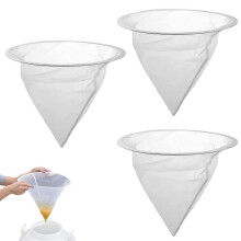 Passoire à miel en nylon 3 pièces, outil de filtration du miel, filet filtrant pour le traitement, l'extraction et la filtration du miel