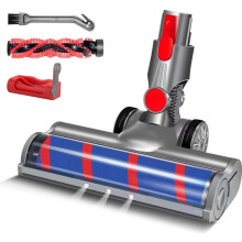Brosse pour Dyson V7 V8 V10 V11 V15 SV12 SV14 SV15, tête de brosse Dyson avec turbo et rouleau doux, LED et verrouillage de la gâchette,