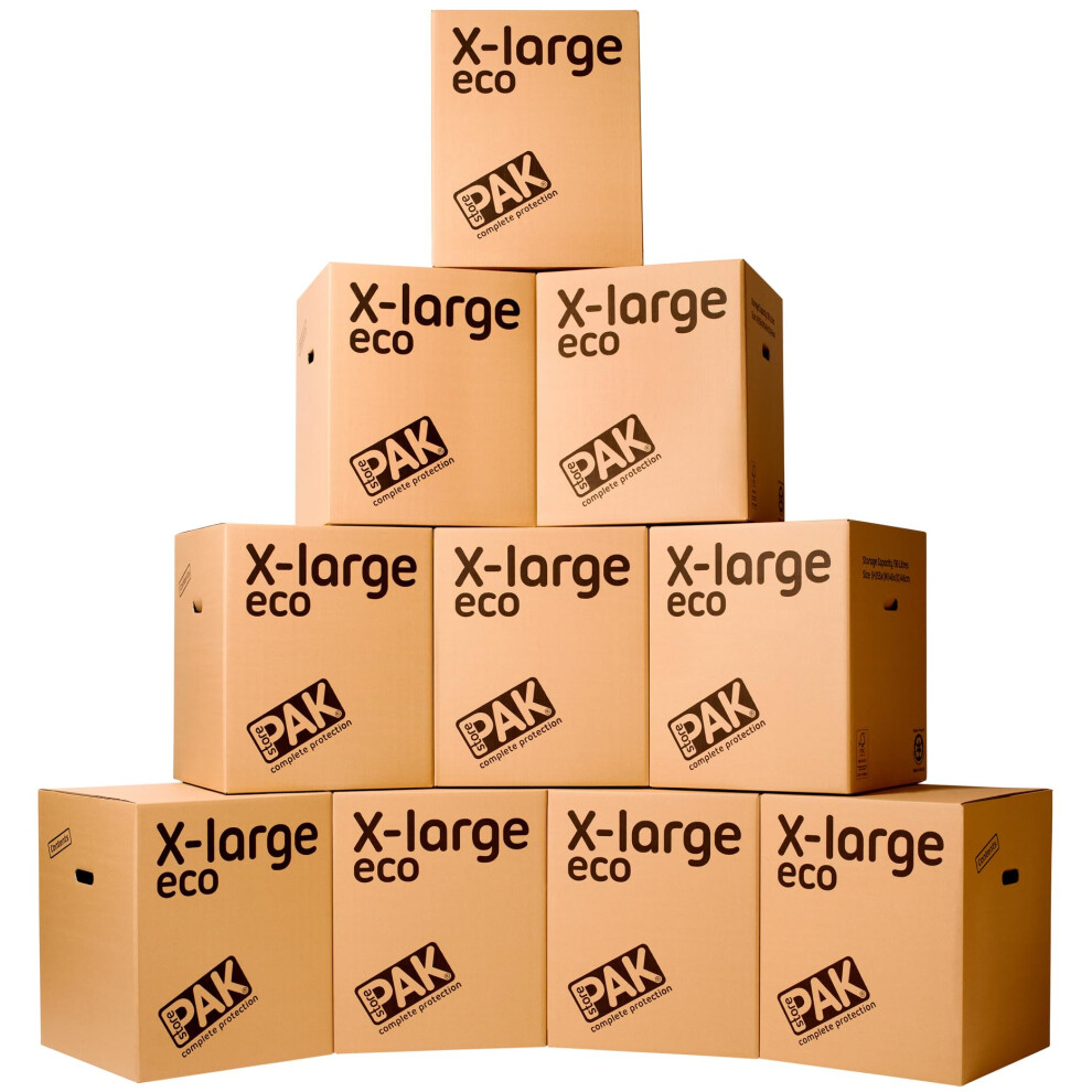 Photos - Envelope / Postcard StorePAK Eco Boxes with Carry Handles - Suitable for Storage, Shipping, Packing & Moving House - 116 Litres - H 55cm x W 46c