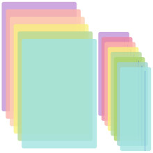 rietegio 14Pcs Dyslexia Overlays Overlays for Reading Dyslexia Coloured Overlays for Dyslexia Reading Ruler for Students to Reduce Visual Stress and