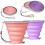 2025 Latest Model 2 Pack Collapsible Cup, Silicone Collapsible Travel Cup 1