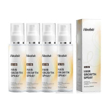 (4) 1-5x Hair Growth Spray, With Cypress Leaf Extract and Biotin, Non-Greasy, Helps Prevent Hair Thinning & Hair Loss, for Scalp