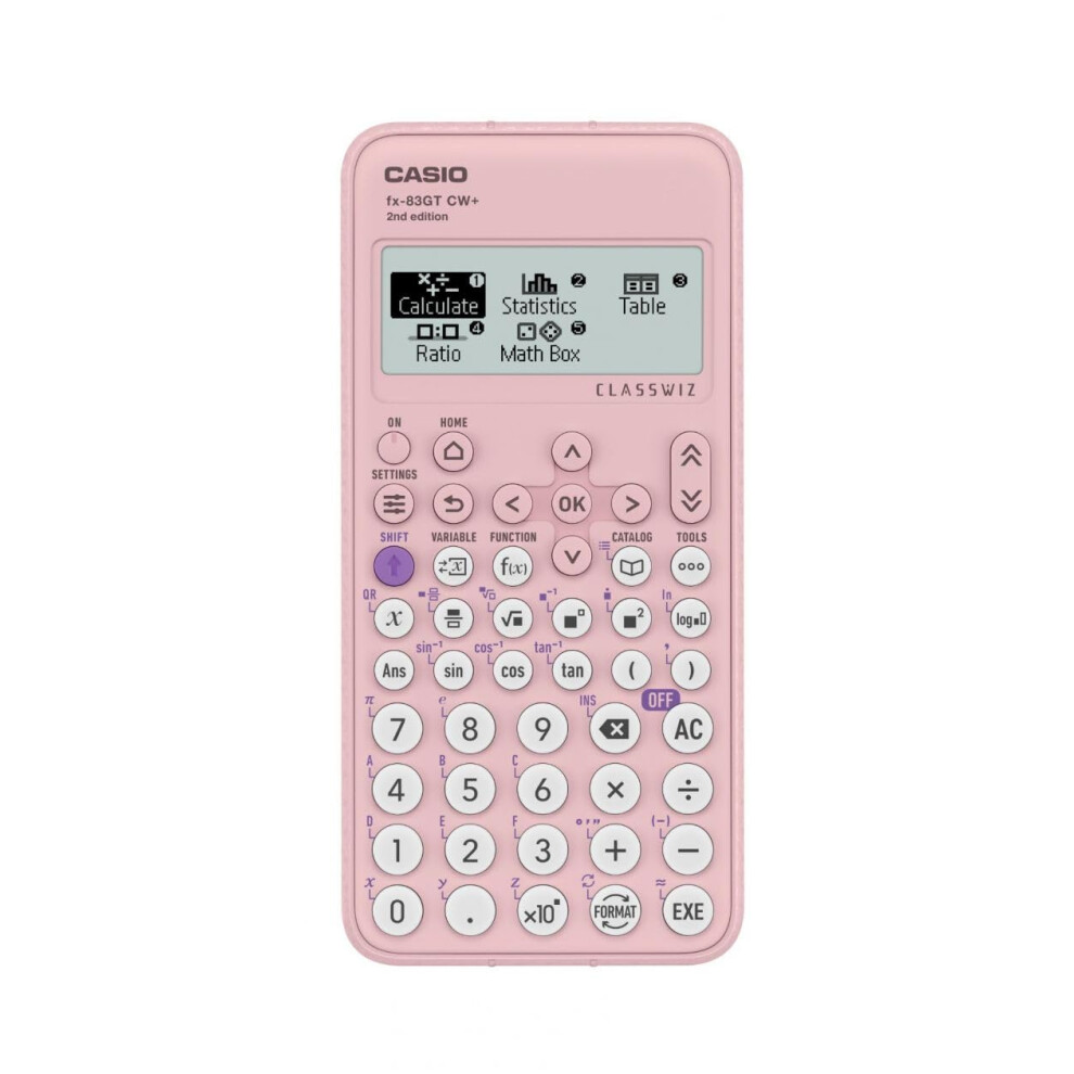 Casio Fx-83Gtcw+ Scientific Calculator (Uk Version) - Upgrade From Previous Fx-83Gtcw Model Pink