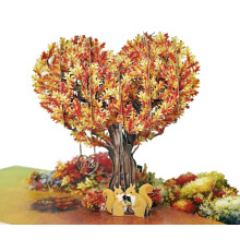 CUTPOPUP Squirrel Couple Pop Up Anniversary Cards, 3D Wedding Anniversary Card for Him Her Wife Husband Mum Dad, Birthday Card, Mothers Day, Happy Va
