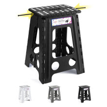 HOUSE DAY Folding Step Stool 18 Inch, Heavy Duty Step Stool for Adults, Portable & Collapsible Stepping Stools, Anti-Slip Stepstool, 330 LBS Capacity