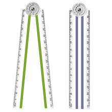 2PCS Random Color Folding Ruler 30cm Foldable Rulers 15cm Transparent Straight Rulers Shatterproof Plastic Geometric Ruler