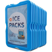 Roe Tenpo Home Freezer Blocks Ice Packs for Lunch Bags & Coolers - Slim, Reusable & BPA-Free Freezer Packs, Long-Lasting, Quick Freeze | Perfect for