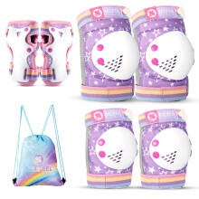 SULIFEEL Rainbow Unicorn Kids Protective Gear Set for Girls Boys