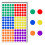 3000 Pieces - 12mm Coloured Dot Stickers, Sticky Dots Labels, 6 Assorted Colours 1
