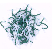 Paper Sense - 100 x 101mm Treasury Tags - Made in The UK - Green String Tags with Plastic Ends - Binder Fasteners for Documents and Office Use