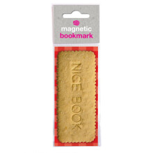 Brainbox Candy - Funny Nice 'Biscuit' Magnetic Bookmark - Perfect Little Birthday Present for Him Her - Friends Book Lovers - Bookworms - Stocking Fi