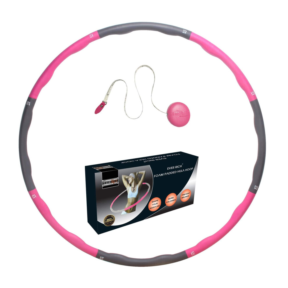 Photos - Fitness Hula Hoop Ever Rich FitnessWave Weighted Fitness Exercise Hula Hoop (Pink