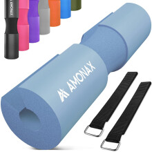 Amonax Barbell Squat Pad, Extra Thick Foam Padding for Neck & Shoulder Support, Strength Training Equipment Attachments Gym Fitness Workout Cover for