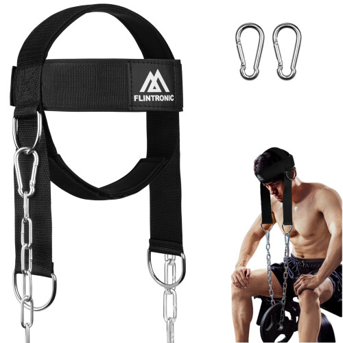 Flintronic Neck Harness Weight Lifting Training, Head Harness