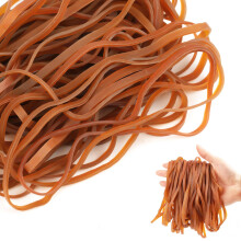 100 Pcs Large Rubber Elastic Bands (160mm x 4mm) Heavy Duty for Home, School, Office & Bank Supplies