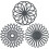 Silicone Multi-Use Trivet Mat Flexible Durable Non Slip Coasters (Gray) 3pcs) 1