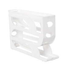 Distributeur d'œufs blanc à 4 niveaux, à roulettes, pour 30 œufs
