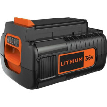 36V 2Ah Lithium-Ionen-Akku, kompatibel mit allen BLACK+DECKER 36V-Werkzeugen, kein Memory-Effekt, geringe Selbstentladung.