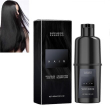 (black) Hair Dye Shampoo, Instant Hair Color Shampoo Long Lsating for Men & Women Gray Hair Coverage DIY Hairstyle