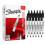 Sharpie Sharpie Twin Tip Permanent Markers | Fine & Ultra-Fine Points | Black | 12 Count 1
