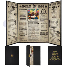 Thboxes Born In 1976 UK Birthday Poster,50th Birthday Gifts for Men Women Vintage Foldable Born In 1976 Newspaper