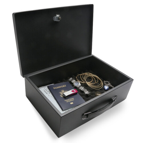 Honeywell Honeywell 5L Fire Resistant Steel Security Box with 2 Keys Black