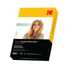 KODAK Photo Paper A3 (Super Glossy 240gsm - 100 Sheets) Premium Photographic Paper, Universally Compatible with All A3 Inkjet Printers, Perfect Print