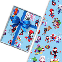 Blue Wrapping Paper, 3 PACK Present Wrapping Paper 70x50cm Birthday Gitf Wrap Perfect for Birthday Party gitfs