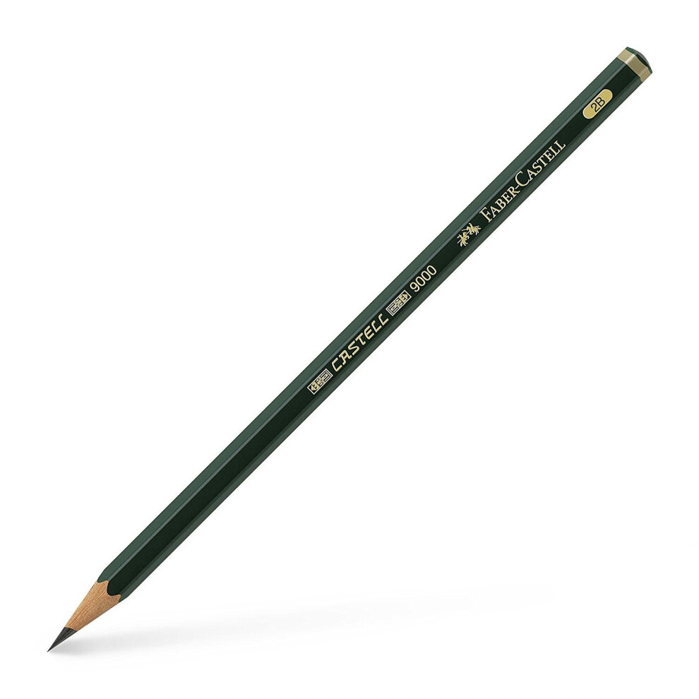 Faber-Castell Miscellaneous Castell 9000 Graphite Pencil, Pencil, 2B, For Art, Craft, Drawing, Sketching, Home, School, University, Colouring
