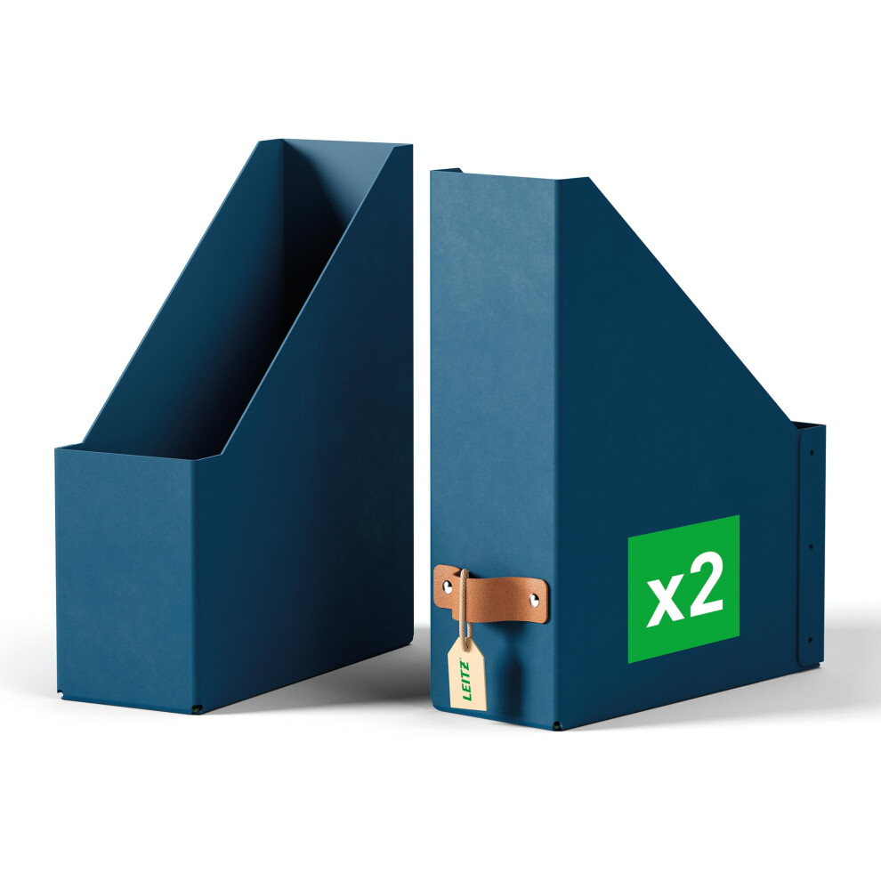 Photos - Other Office Equipment LEITZ Puro Magazine File - Set of 2 Durable A4 Magazine Holders, Compatible with Cube Units and Storage Shelves, Holds 900 S 