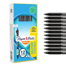 Paper Mate InkJoy 300RT Retractable Ballpoint Pens | Medium Point (1.0 mm) | Black | 12 Count