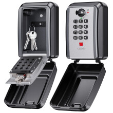 Mohard Key Safe Wall Mounted, 12 Digit Combination Security Lock Box with Code,