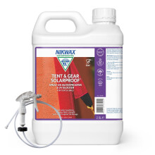 Nikwax TENT & GEAR SOLARPROOF Spray-on Waterproofer 2.5L with Spray-Head Attachment, Tent Waterproofing Spray and UV Blocker for Synthetic Textiles,