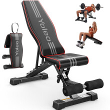 YOLEO Adjustable Weight Bench for Home Gym, ENISO-Certified 375KG,