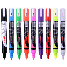uni-ball Chalk Marker Bullet Tip – Red, Yellow, Blue, Pink, Green, Orange, Purple, White, Black 9 Pens